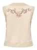 Only, Waiscoat, FRIDA Flower,Pumice Stone MULTI COLOR FLOWER EMB