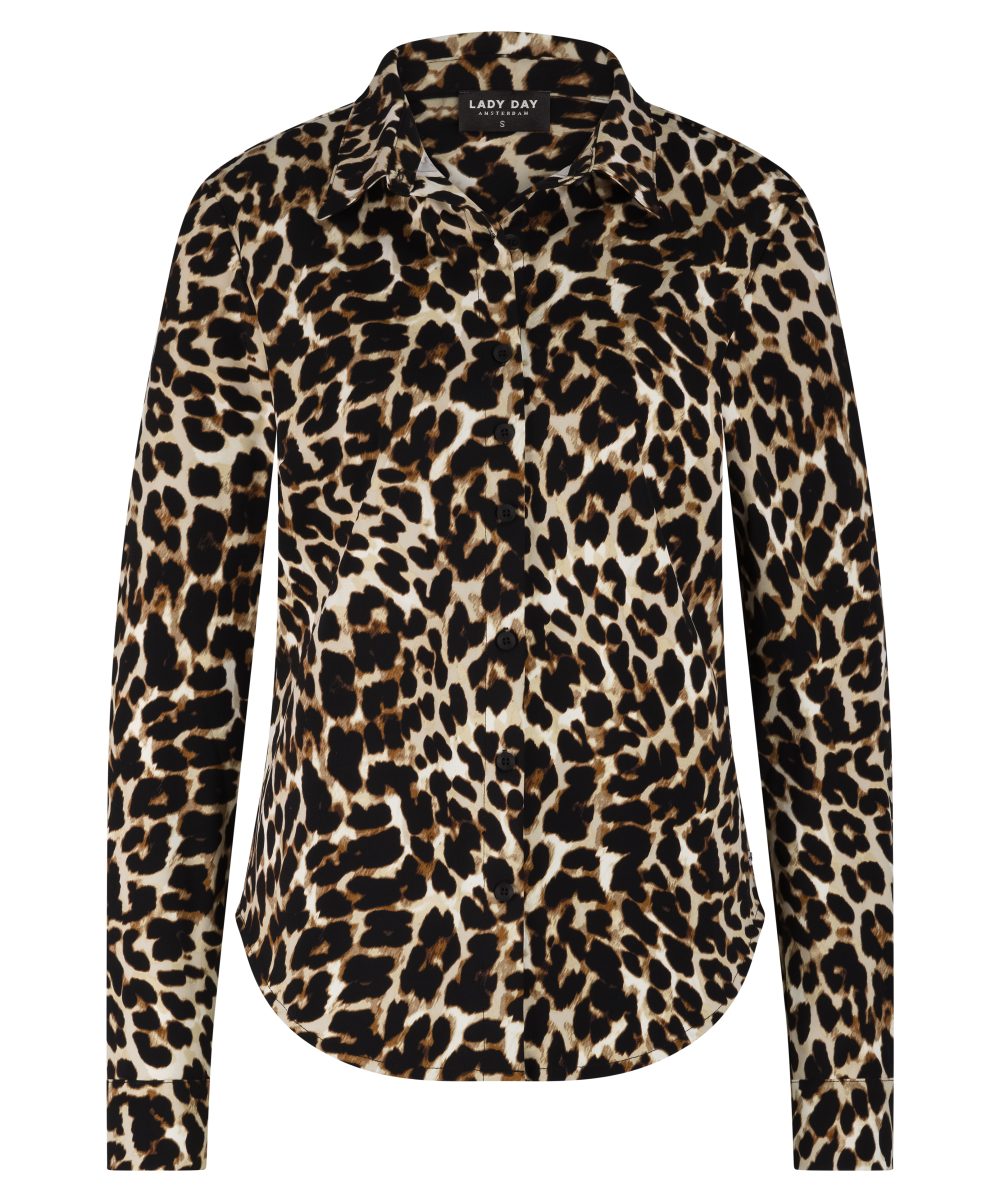 Lady Day Blouse ANNIKA, Leopard Print