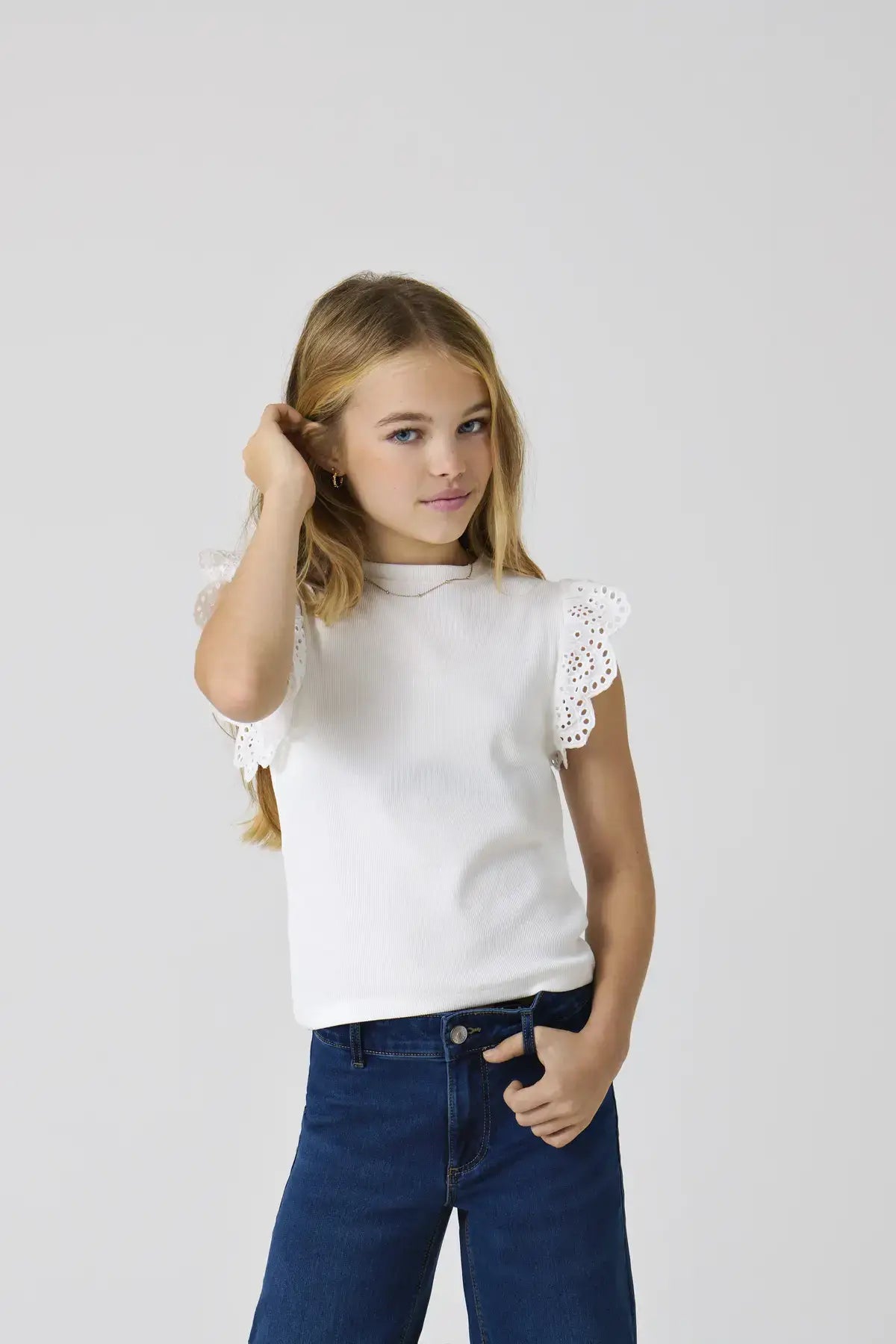 Kids Only Girls Shirt DREA, Wit