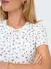 Only T-Shirt FENJA, Blue Flowers