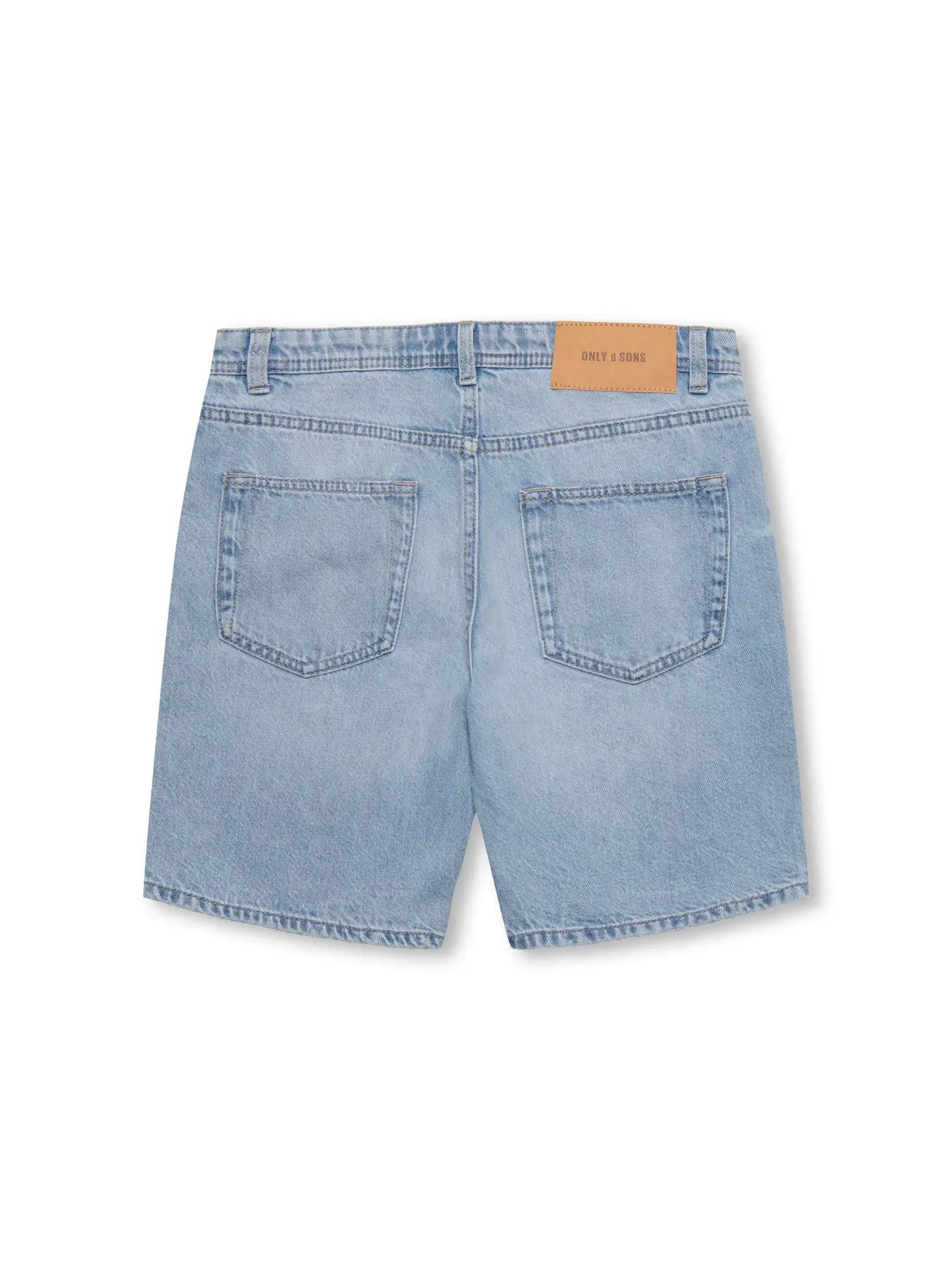 Only & Sons Boys Jeans Short, EDGE, Light Blue Denim
