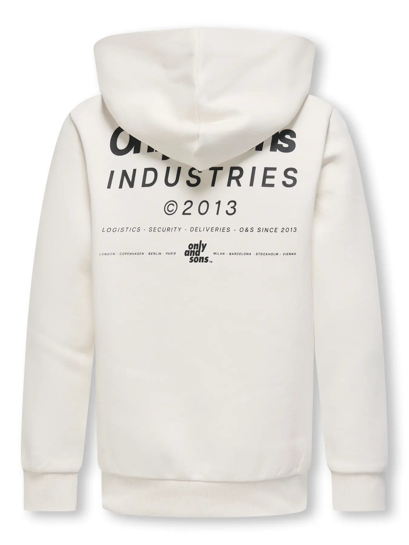 Kids Only & Son Hoodie, HUDSON, Cloud Dancer INDUSTRIES BLACK