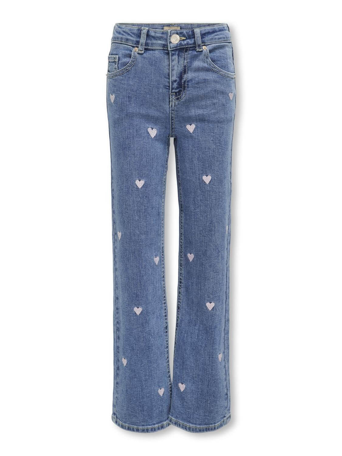 Kids Only Girls Jeans JUICY Wide Leg Heart