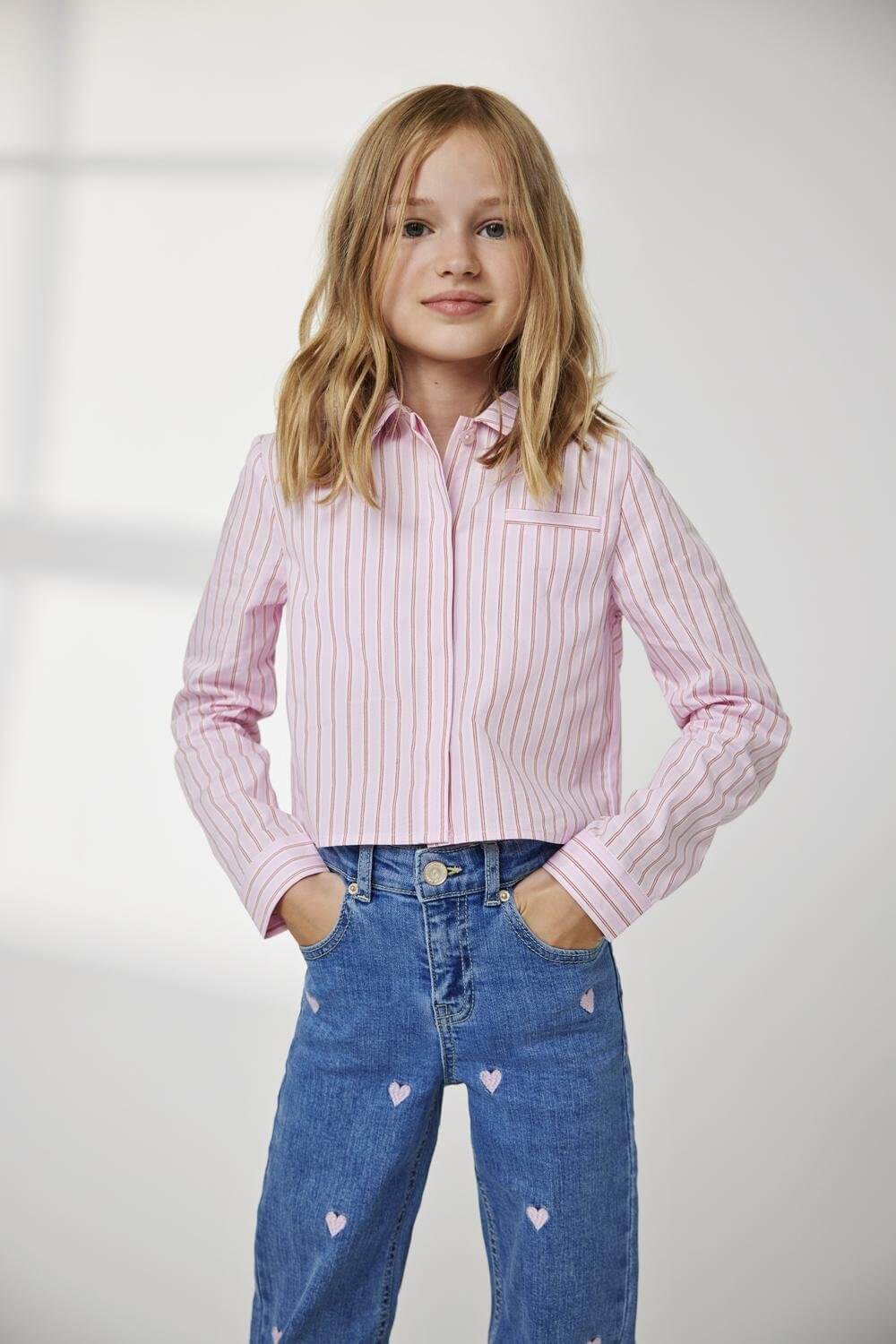 Kids Only Girls Jeans JUICY Wide Leg Heart