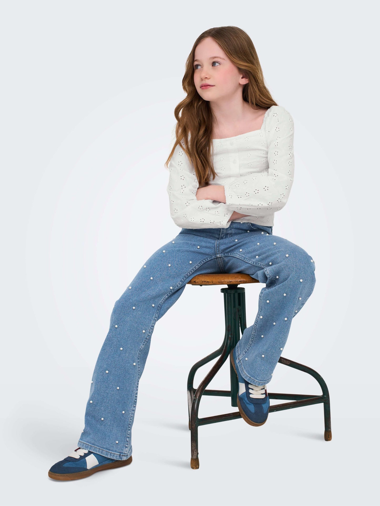 Kids Only Girls Jeans JUICY Wide Pearls
