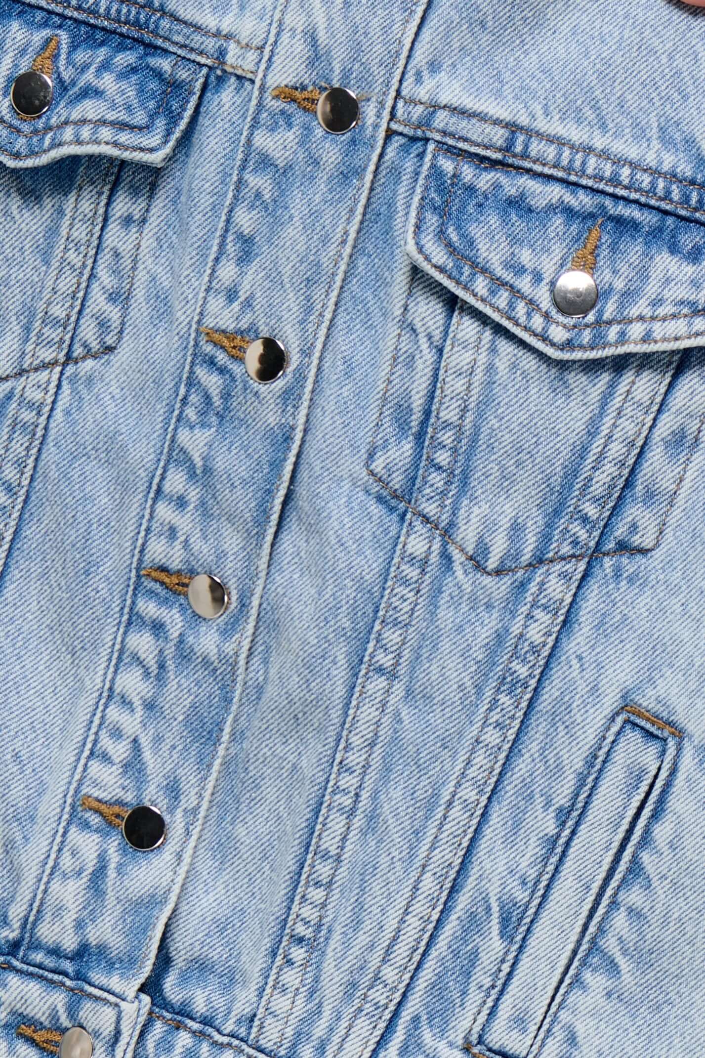 Kids Only Girls Oversize Jeans Jacket BELIEVE, Light Blue Denim