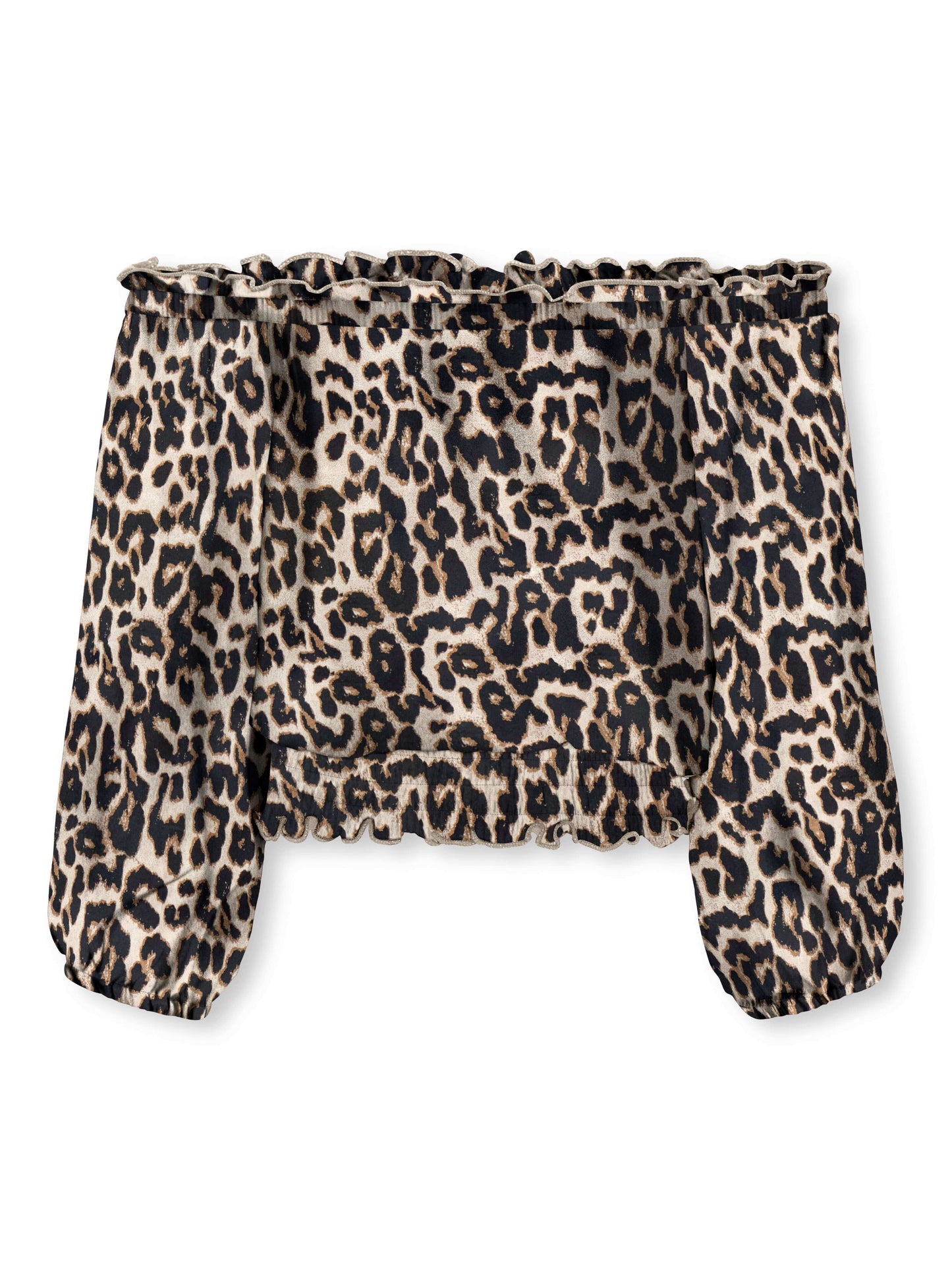 Kids Only Girls Off Shoulder Top GLOW, Black/Clara Leo