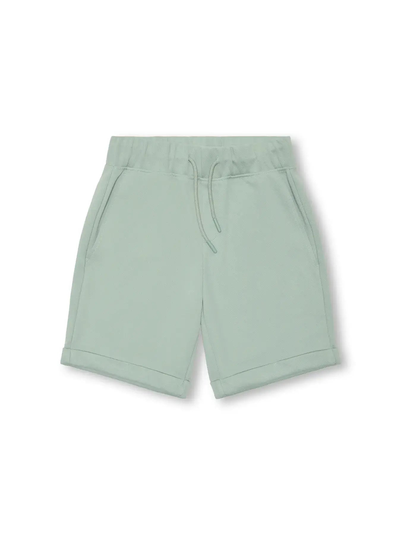 Kids Only & Sons Jog Short NEWKODYL in Iceberg Green, soft and stylish shorts for boys.