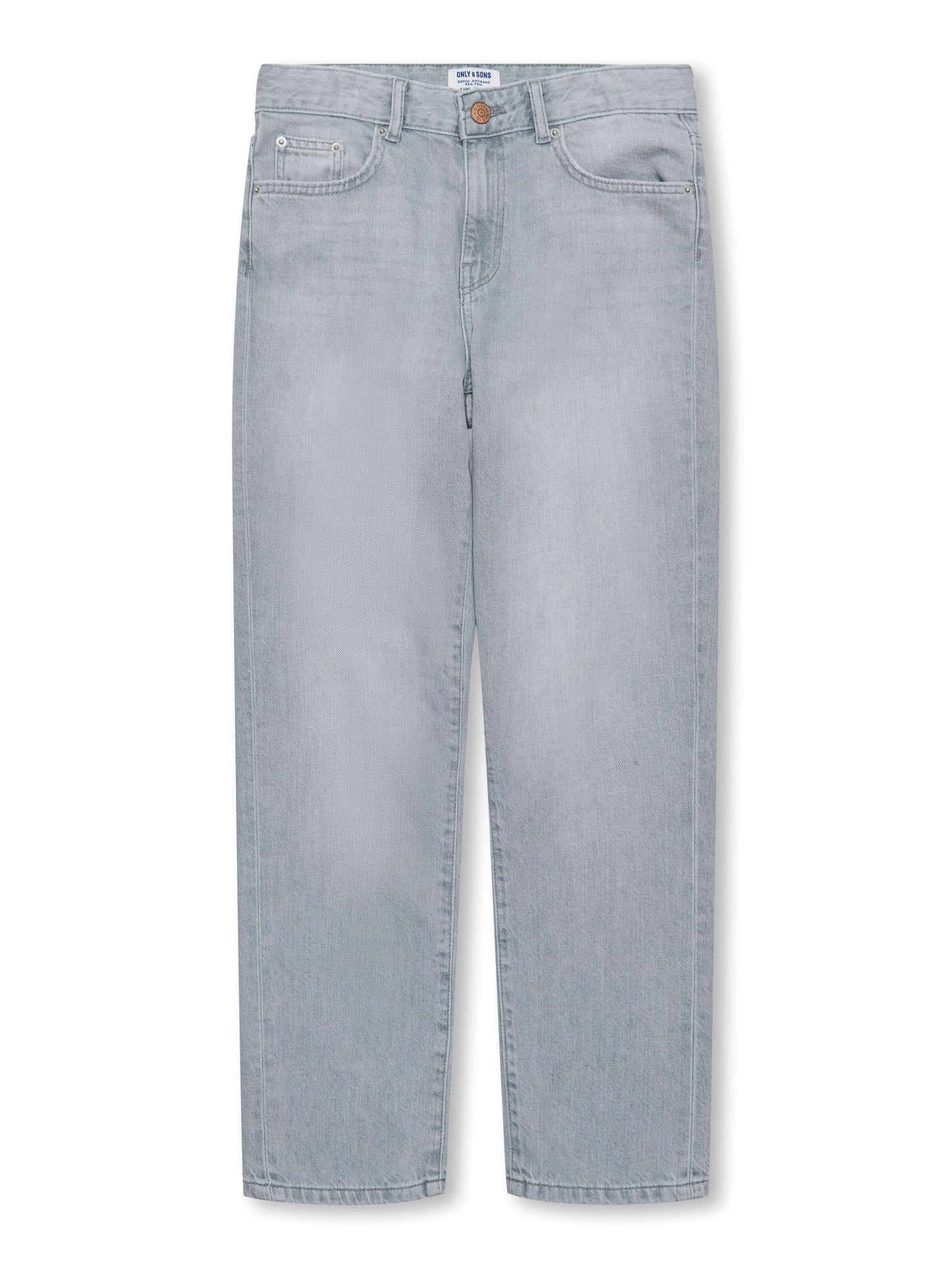 Kids Only & Sons Boys Jeans EDGE Straight, Light Grey Denim