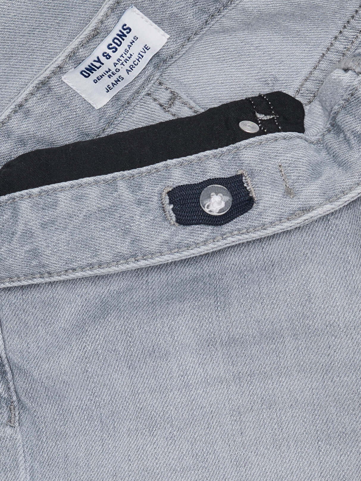 Kids Only & Sons Boys Jeans EDGE Straight, Light Grey Denim