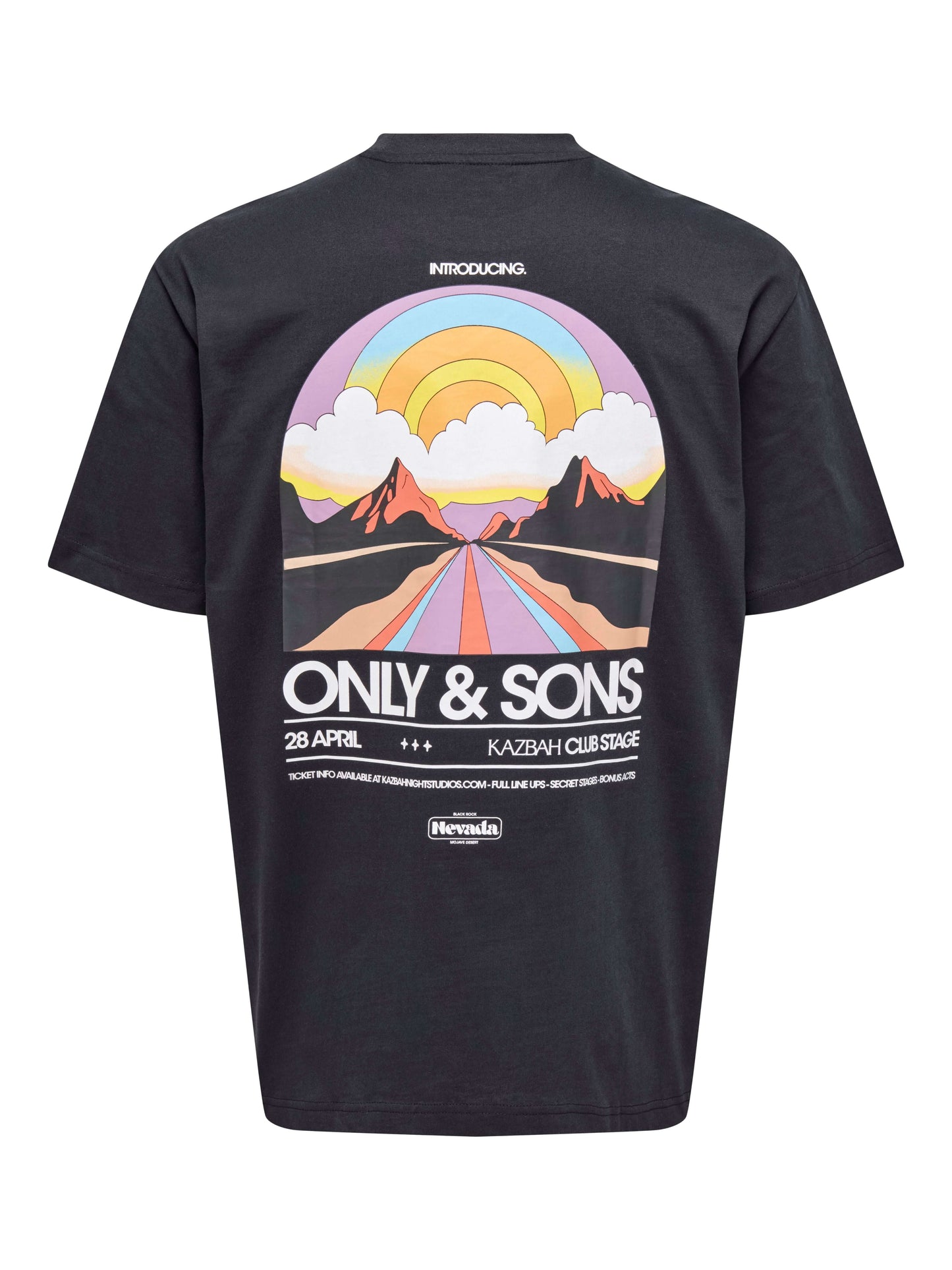 Kids Only Boys Shirt KAZBAH Print, Zwart
