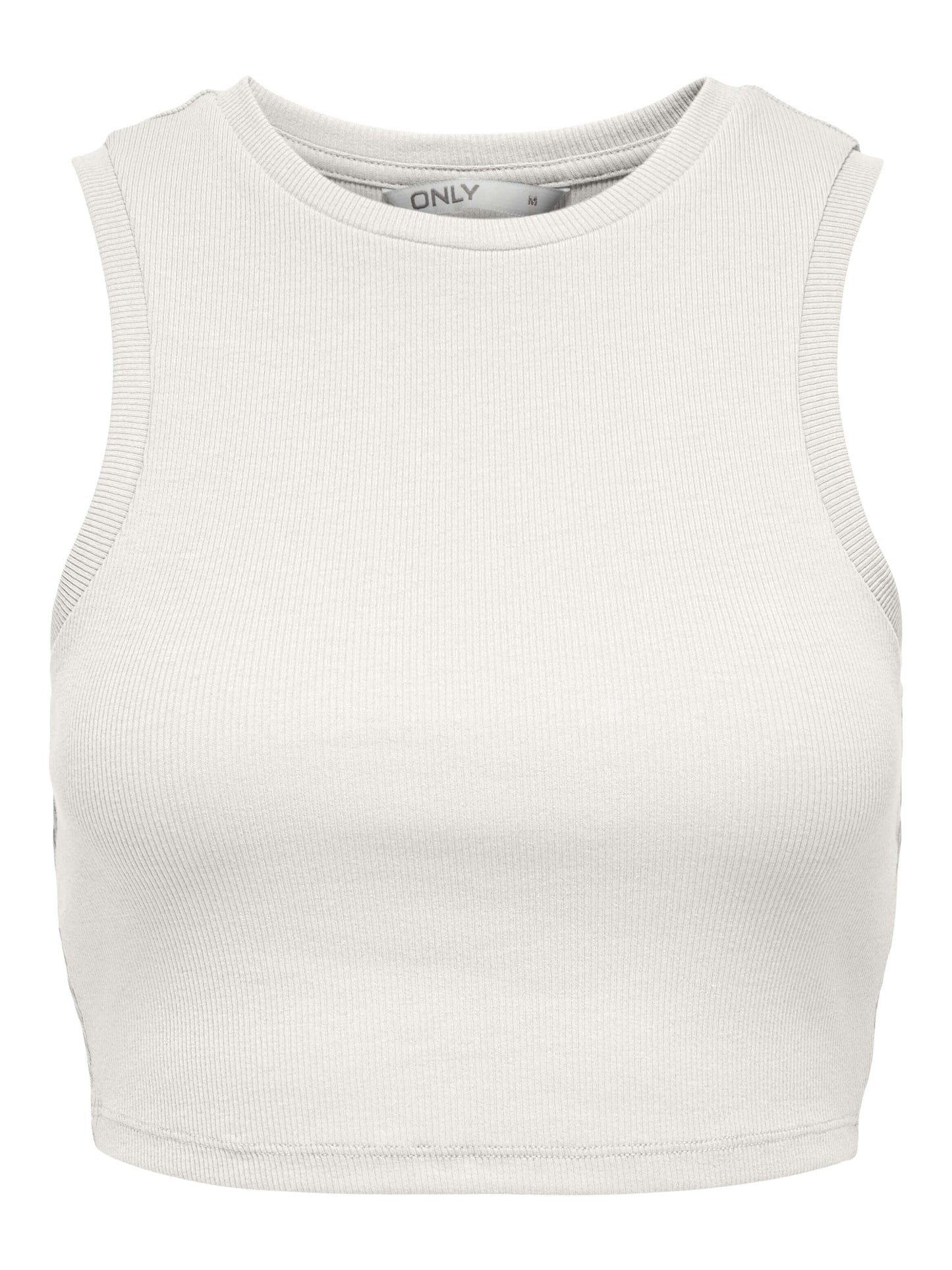 Only Dames Tops-Shirts VILMA Cropped Tank Top, Cloud Dancer