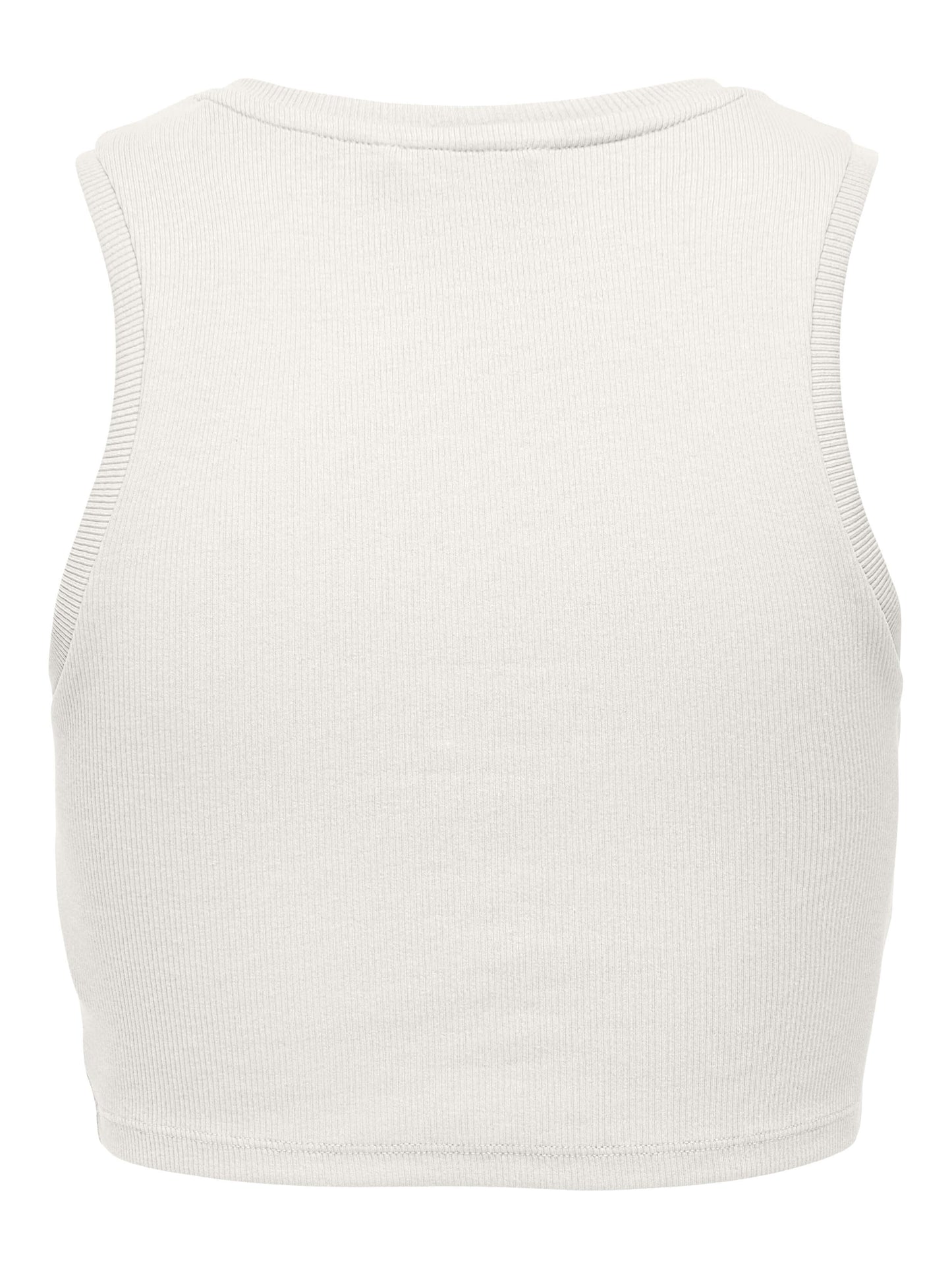 Only Dames Tops-Shirts VILMA Cropped Tank Top, Cloud Dancer
