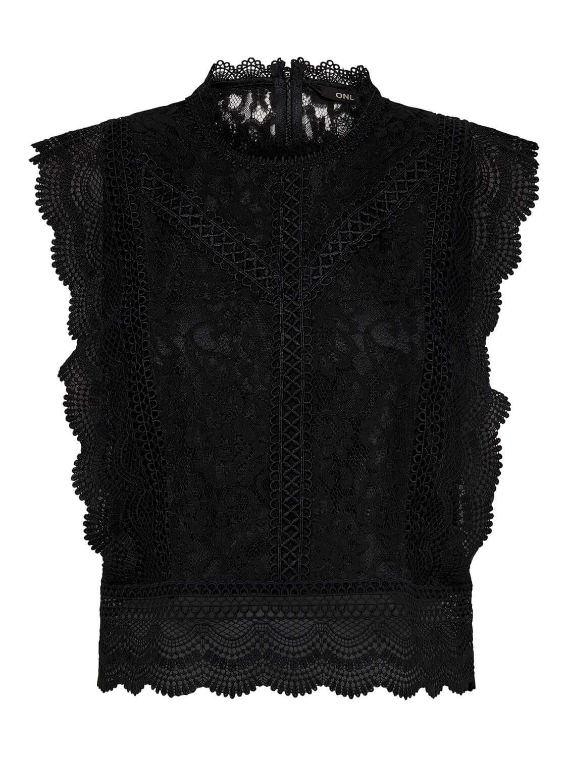 Only Dames Tops-Shirts KARO, Black