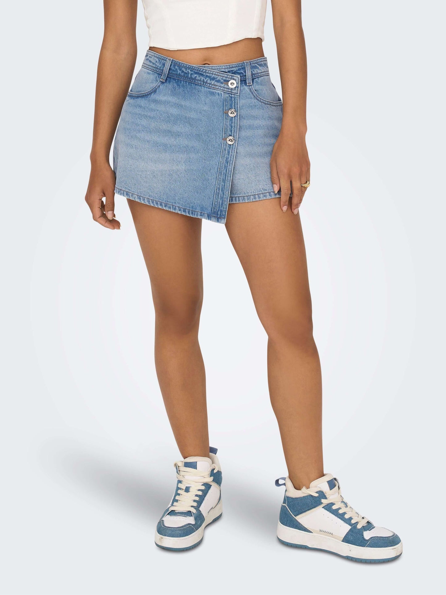 Only Dames Skort LESLY, Light Blue