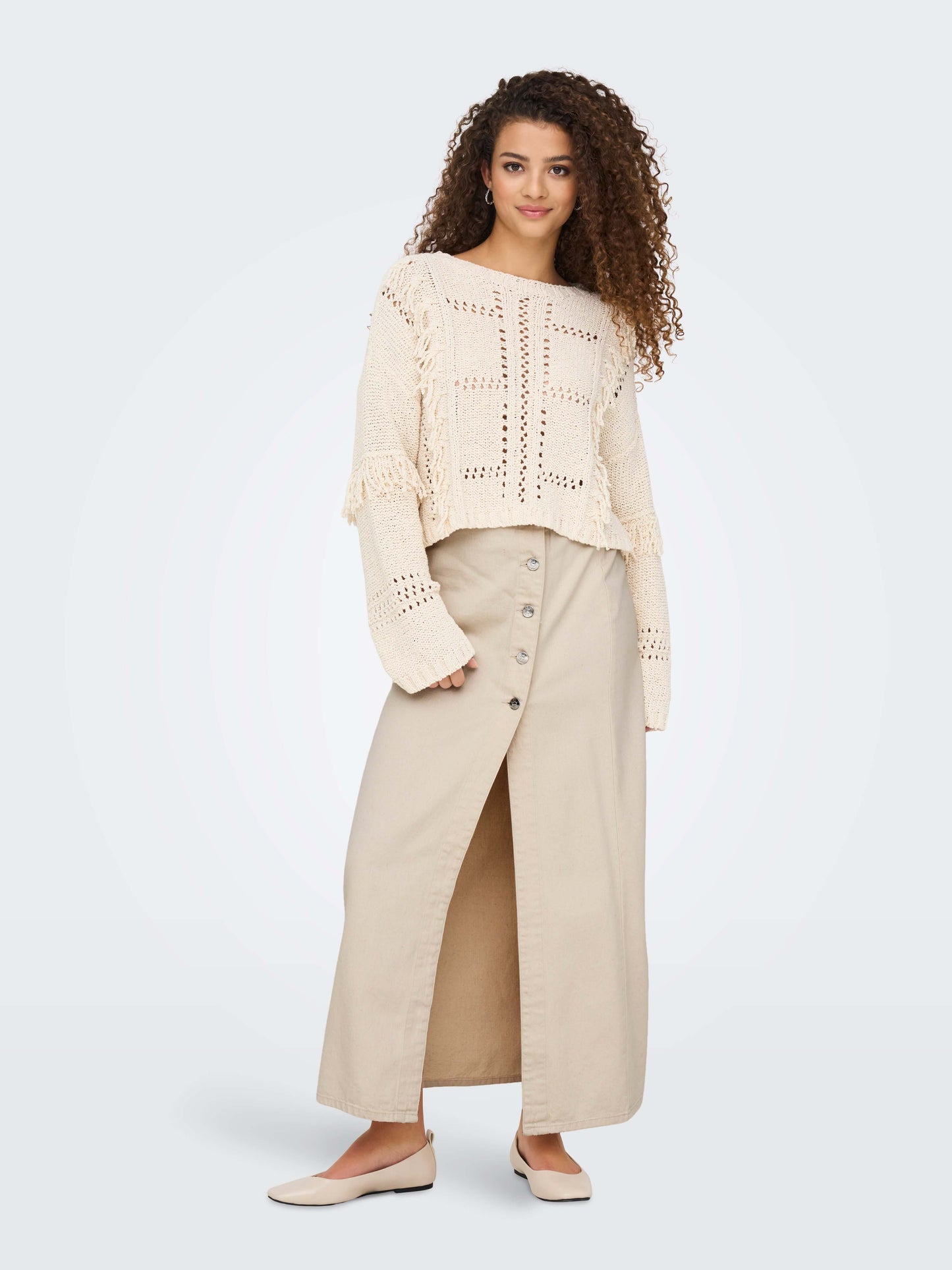 Only Dames Rok SILLA, Ecru
