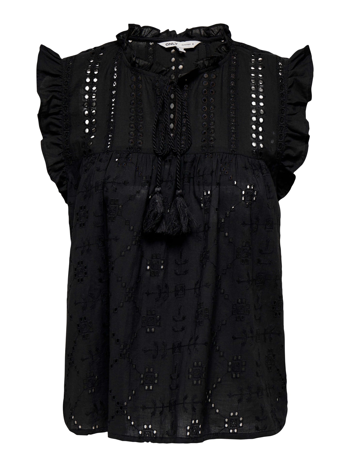 Only Dames Tops-Shirts REVA, Black