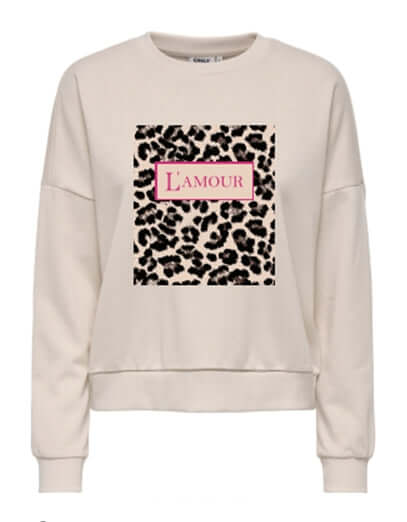 Only Dames Sweater FRESH, Birch Lamour leo