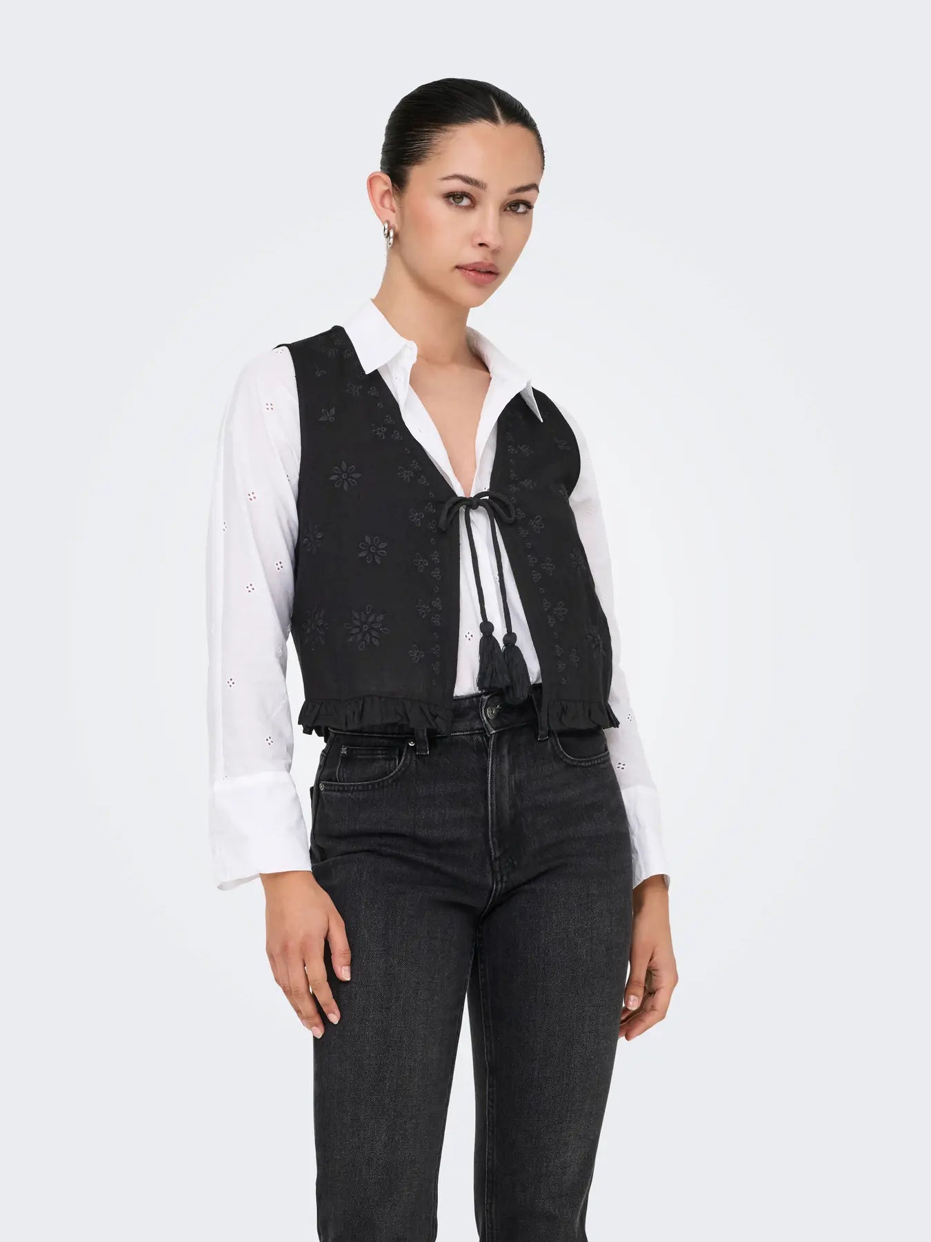 Only Dames Vest JAKIRI, Black