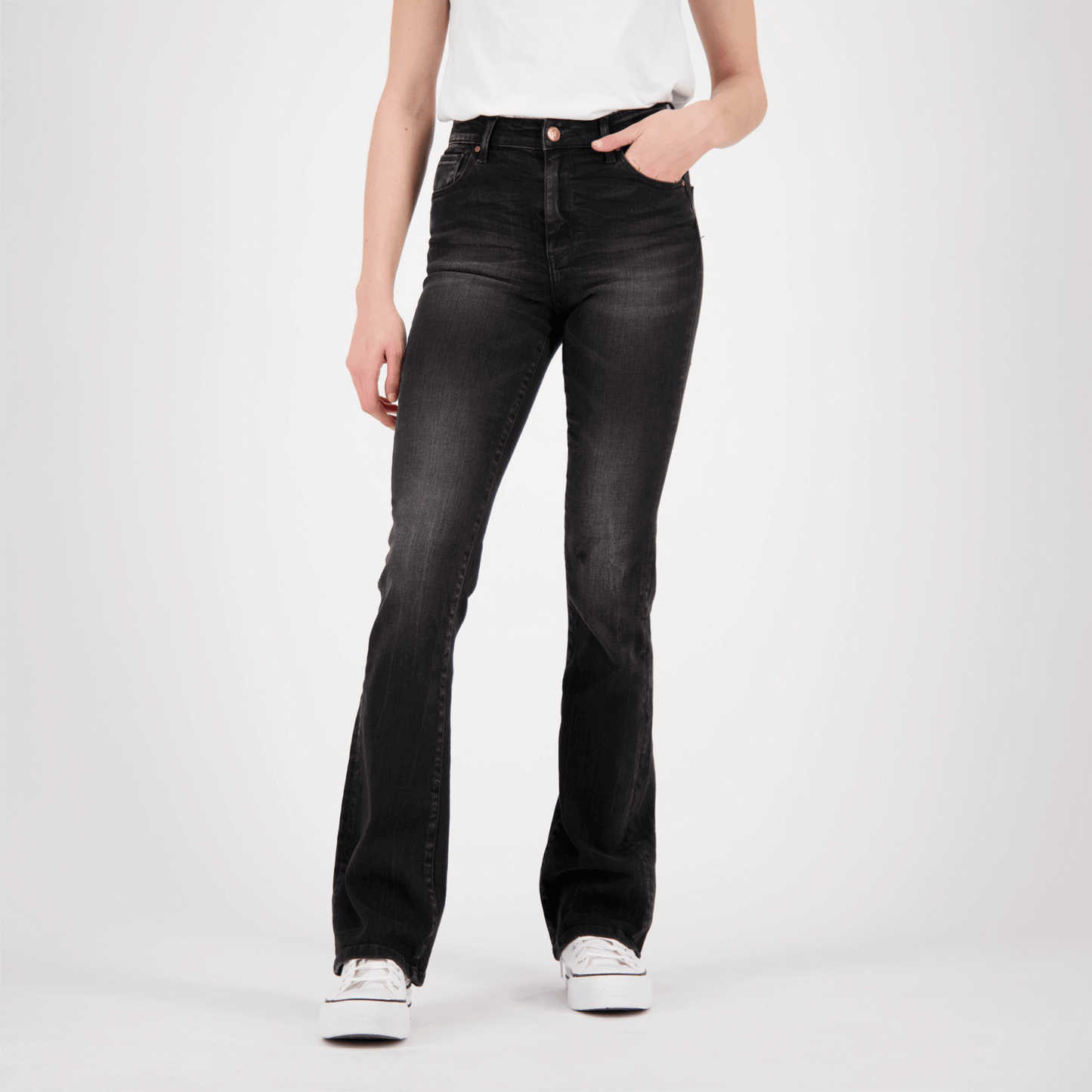 Raizzed Flared Jeans Faye Black Stone