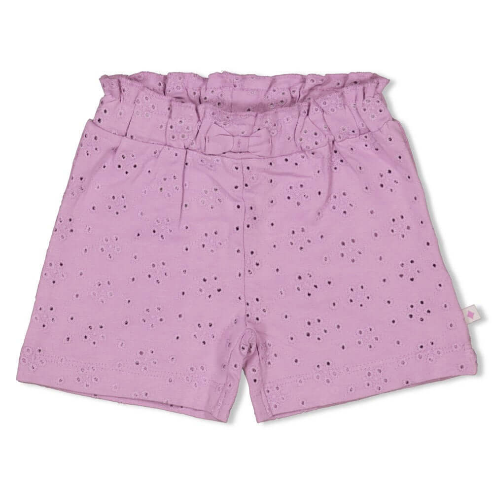 Feetje Short Broderie Splash Violet