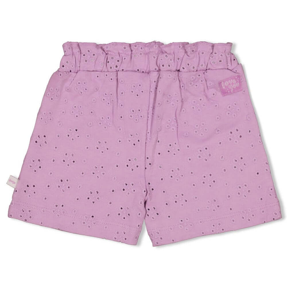 Feetje Short Broderie Splash Violet