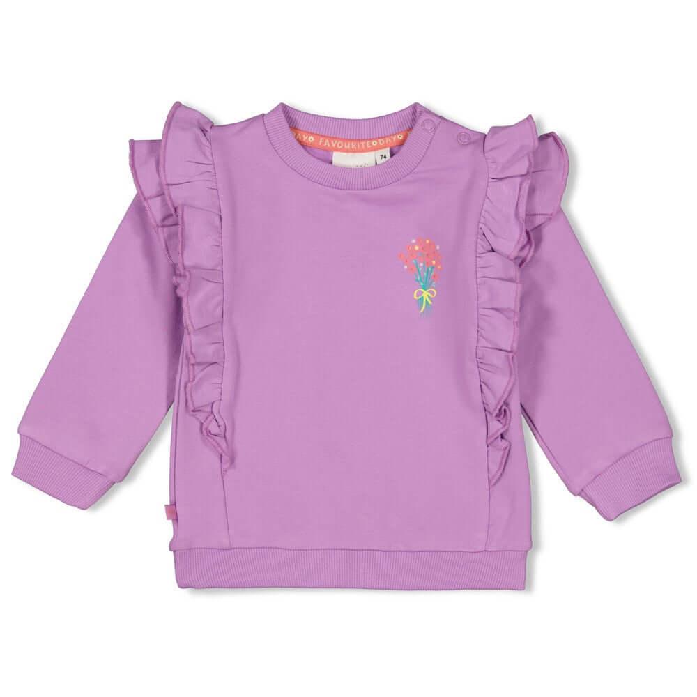 Feetje Sweater Ruches Picknick Perfect, Lila