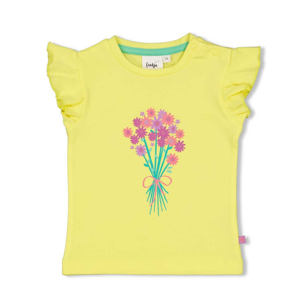 Feetje T-shirt, Picknick Perfect, Geel