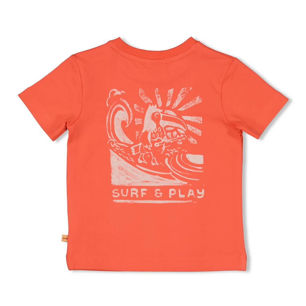 Feetje T-shirt, Happy Rio, Koraal