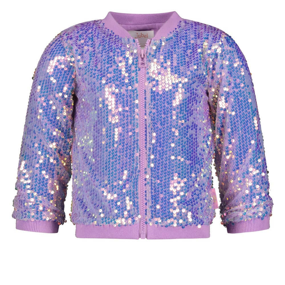 Jubel Pailetten Bomberjack, Picknick Perfect, Lila