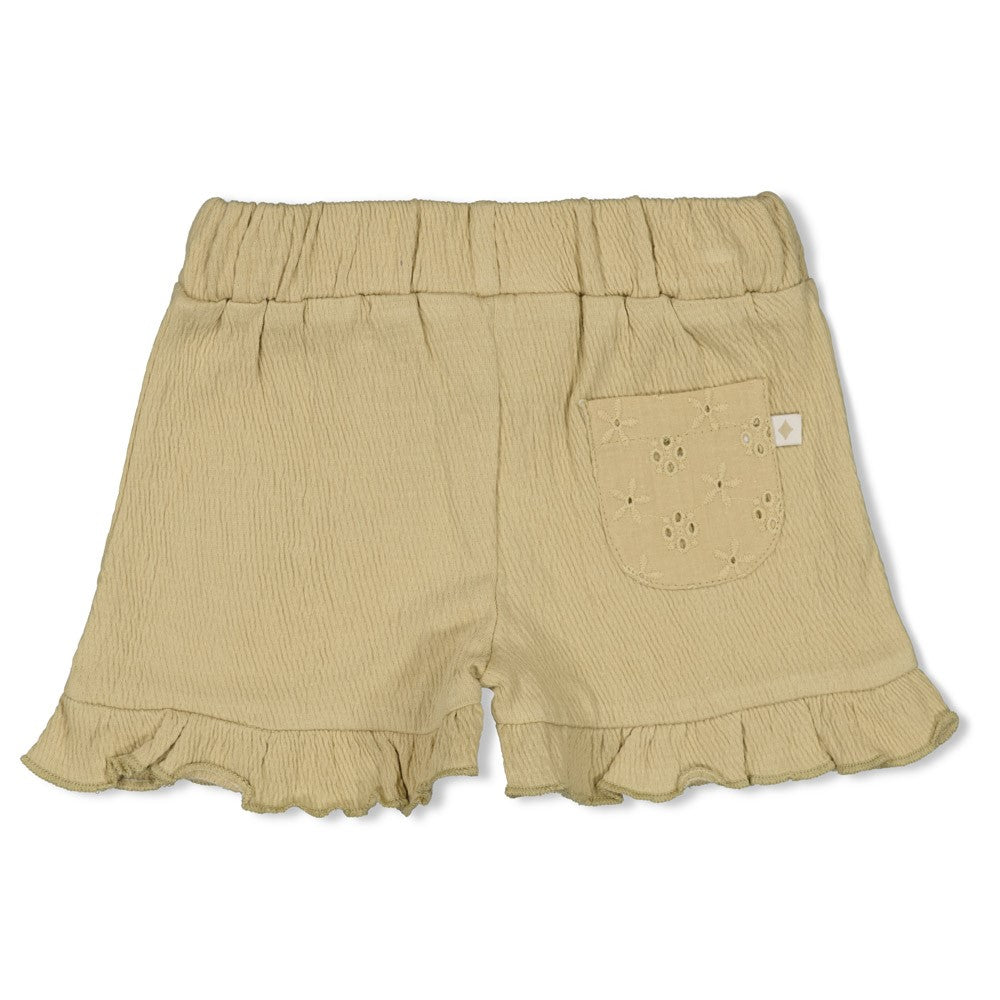 Feetje Meisje, Short crinkle ruches AOP, Let Your Dreams Blossom, Groen