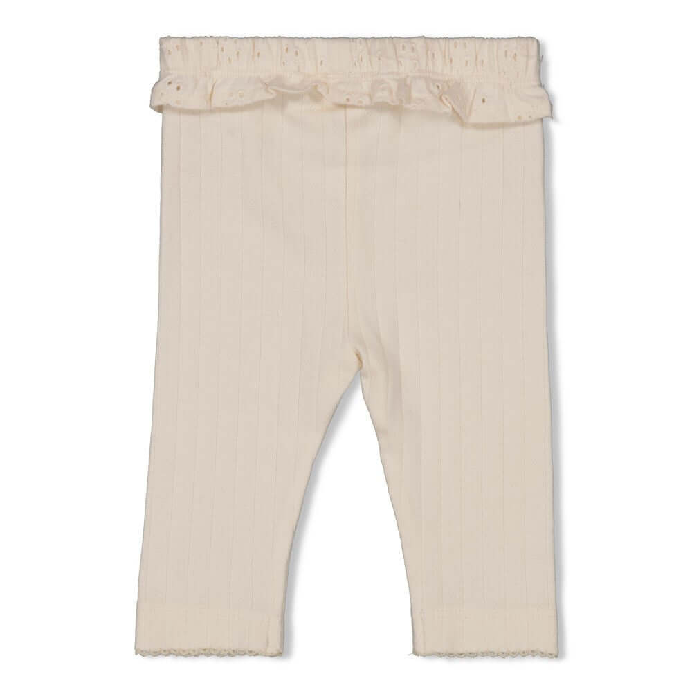 Feetje Meisje, Legging pointelle rib, Let Your Dreams Blossom, Off White