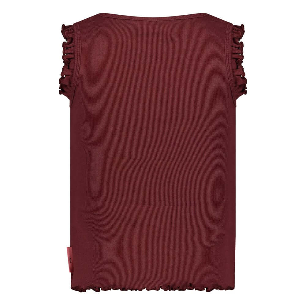 Jubel Meisjes, Singlet rib, Salsa Sunset, Bordeaux