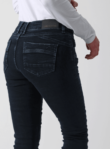 Miracle Of Denim Jeans SUZY Skinny Fit Slip Blau Schwarz
