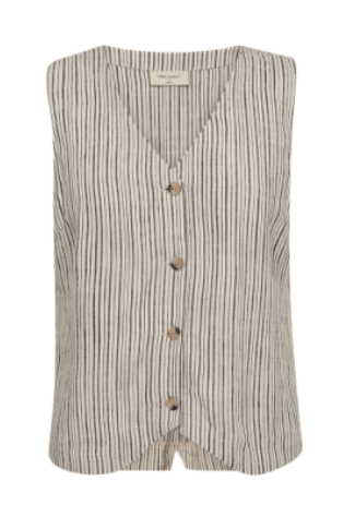 Freequent Gilet LAVARA Yarndued stripe