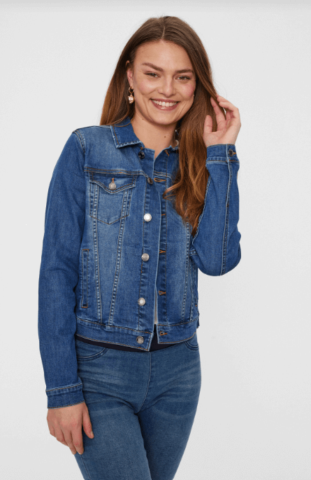 Freequent Spijkerjas Rock Medium Blue Denim