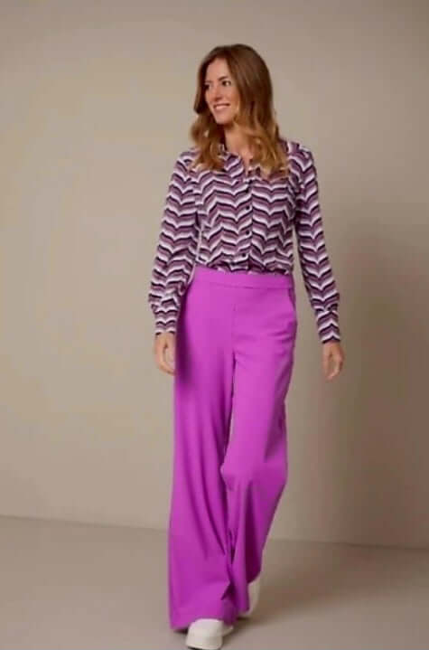 Lady Day Bluse Yara Wave Print