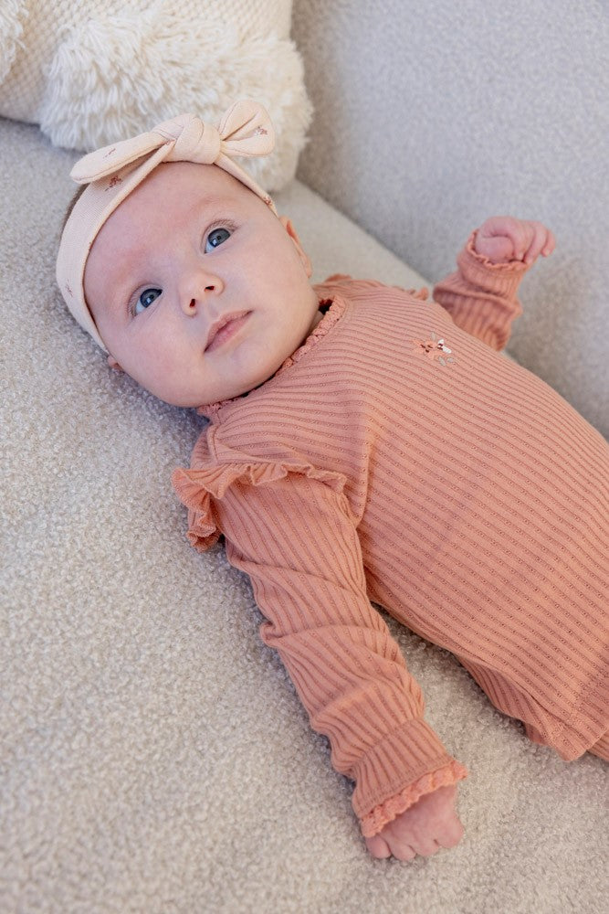 Feetje Longsleeve ajour, MORNING SUN, Roze