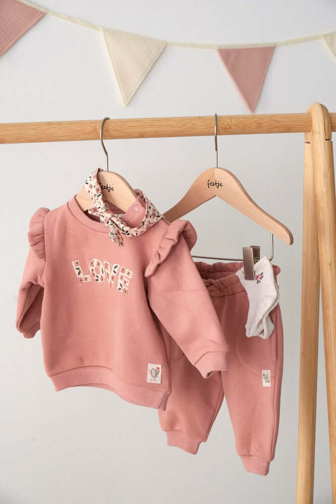Feetje Sweater, WOODLAND BLOOM, Mauve