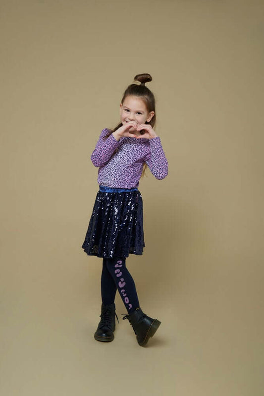 Jubel Pailetten Rok, WILD SOUL, Indigo