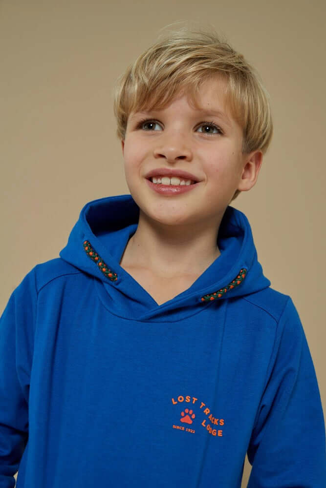 Sturdy Hoody, CHASING TRAILS, Blauw