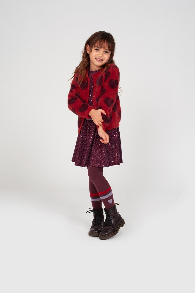 Jubel,Pailetten rok - Daily Princess, Bordeaux