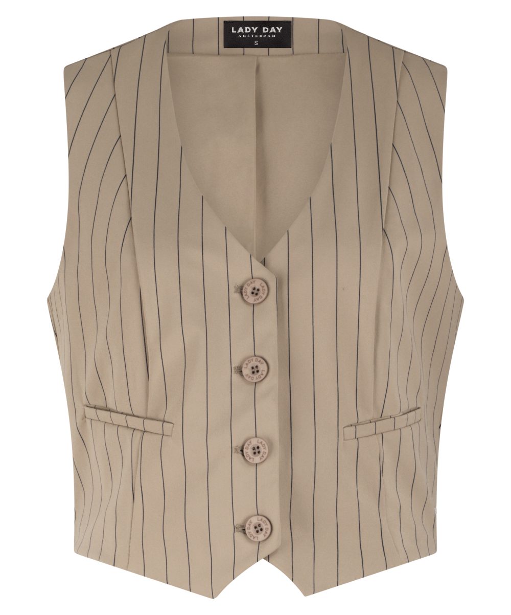 Lady Day Gilet, VIVIENNE, Kaitlyn Stripe