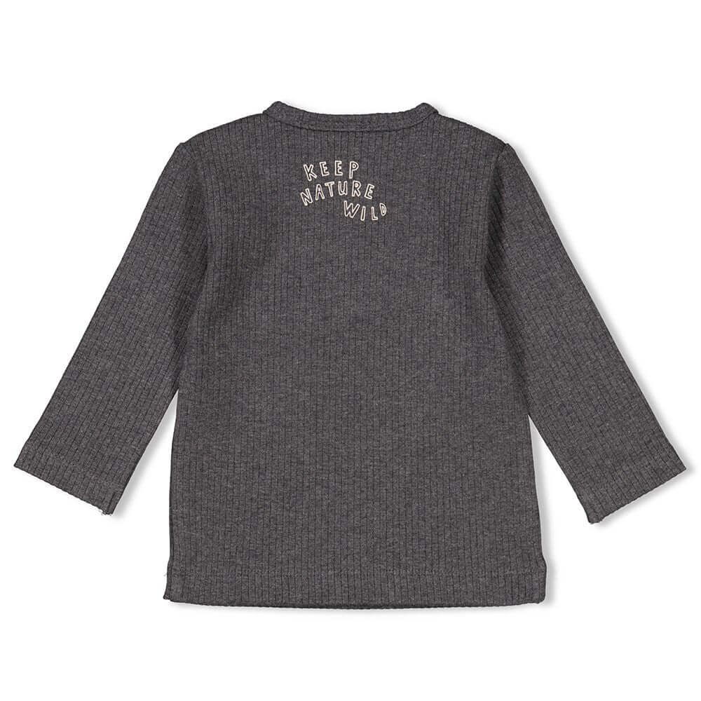Feetje Longsleeve Camp, Wilderness Antraciet Melange