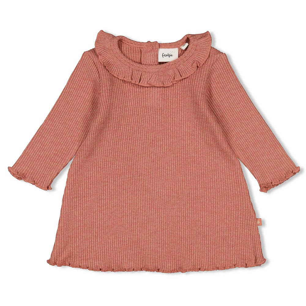 Feetje Dress Rib Grow Your Own WAY Berry Melange