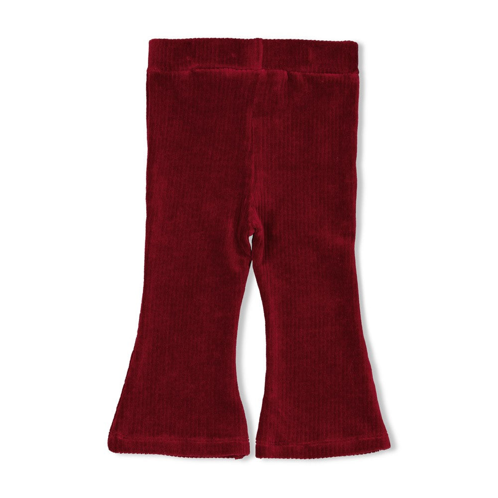 Feetje Flarebroek, Velours Rib, QUEENS OF HEARTS, Bordeaux