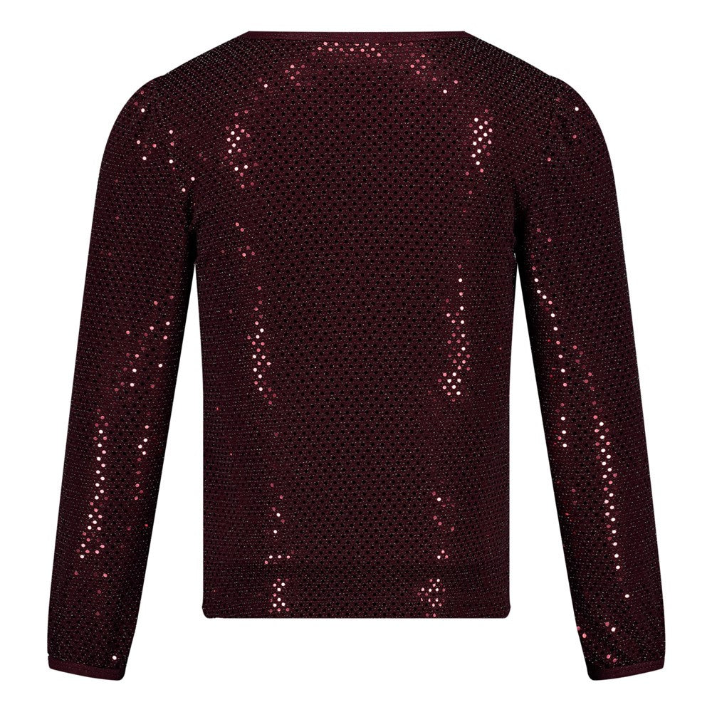 Jubel, Longsleeve pailetten - Daily Princess, Bordeaux