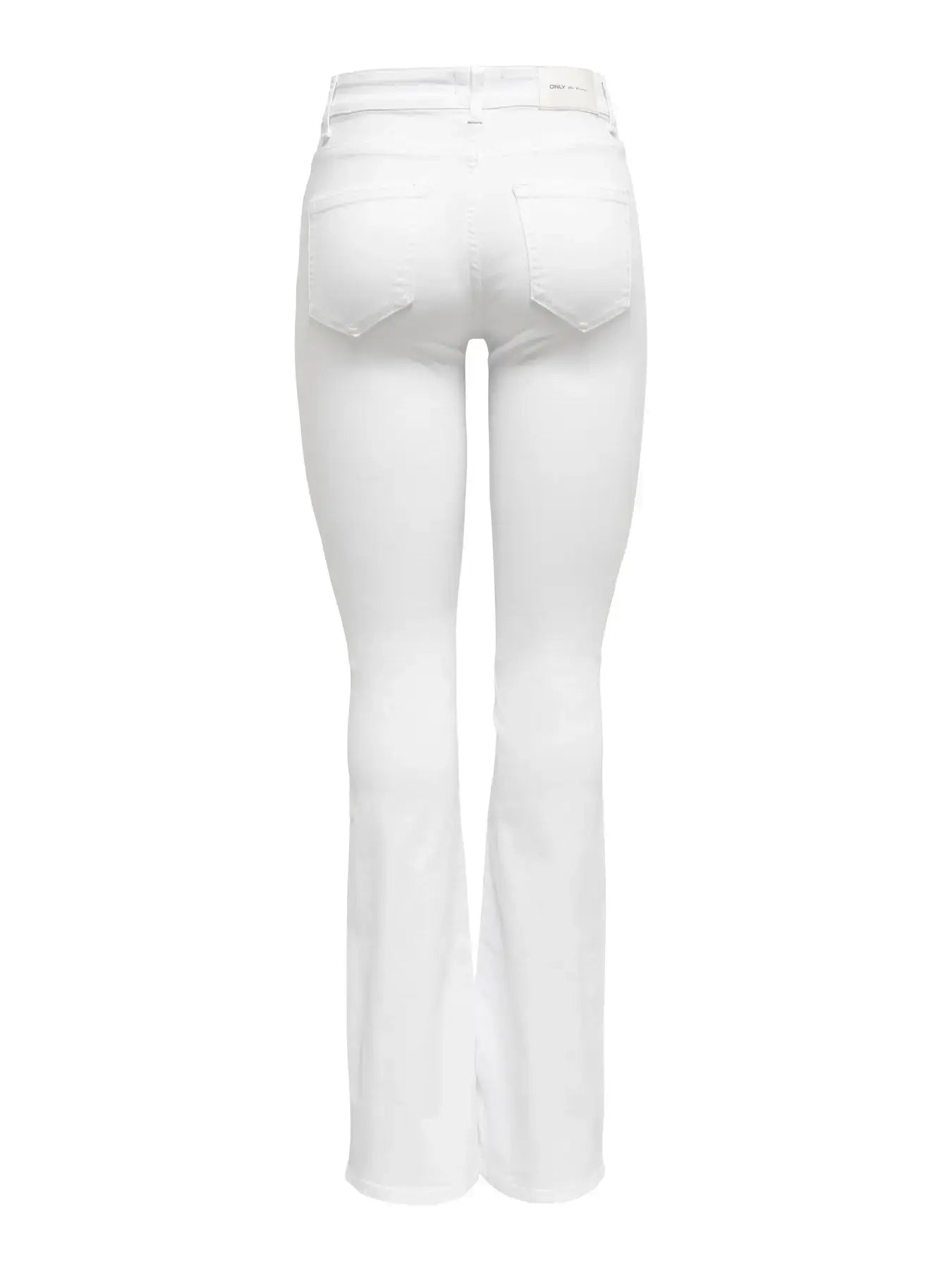 Only Dames Jeans BLUSH Mid Flared , White