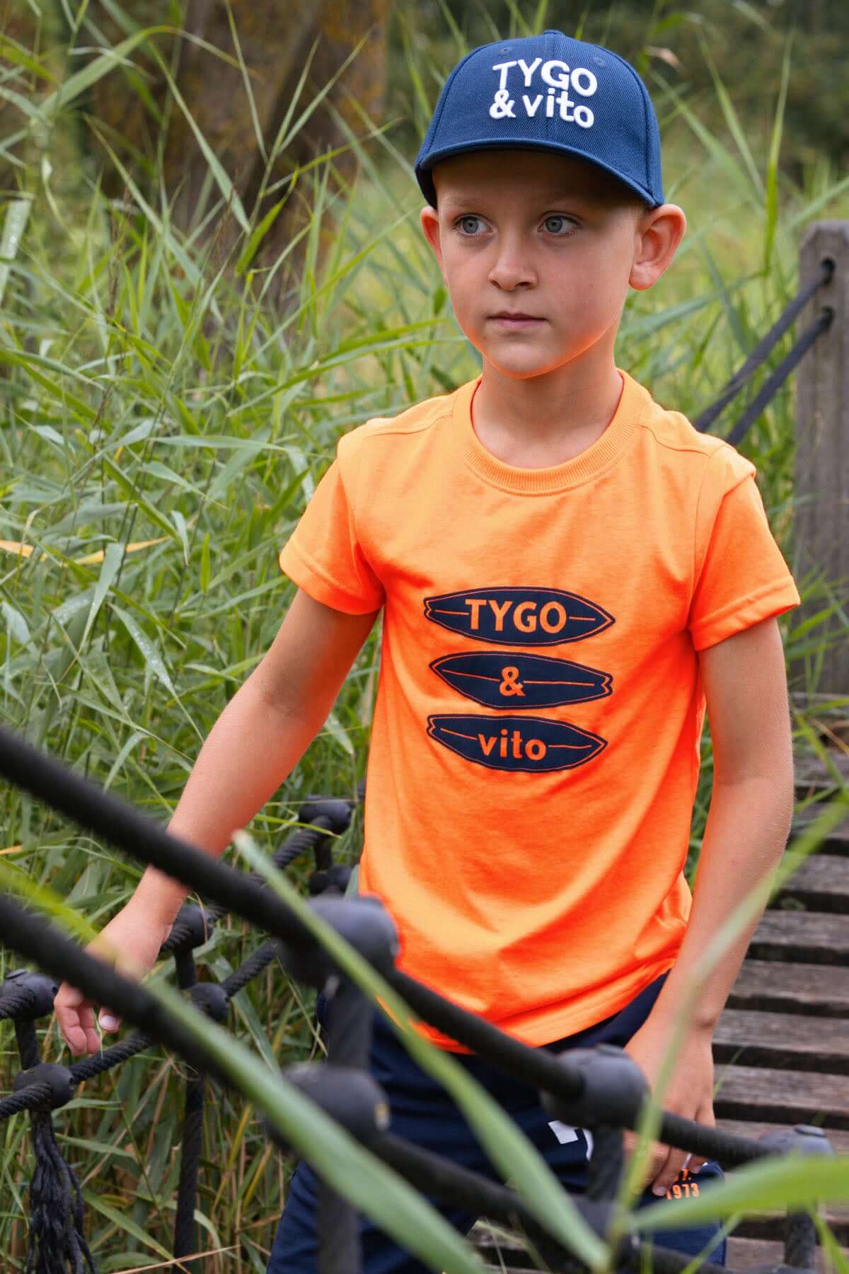 Tygo & vito T-shirt JAMES, Orange Clownfish