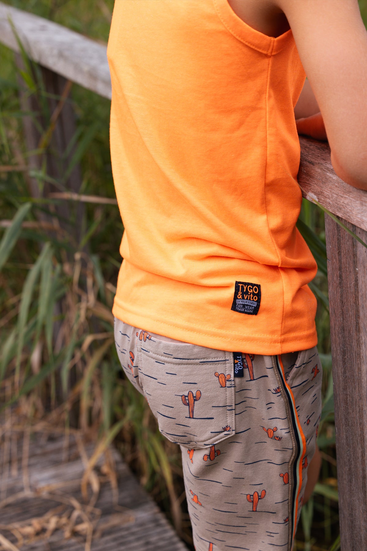 TYGO & vito Jongens T-shirt, NIEK, Orange Clownfish